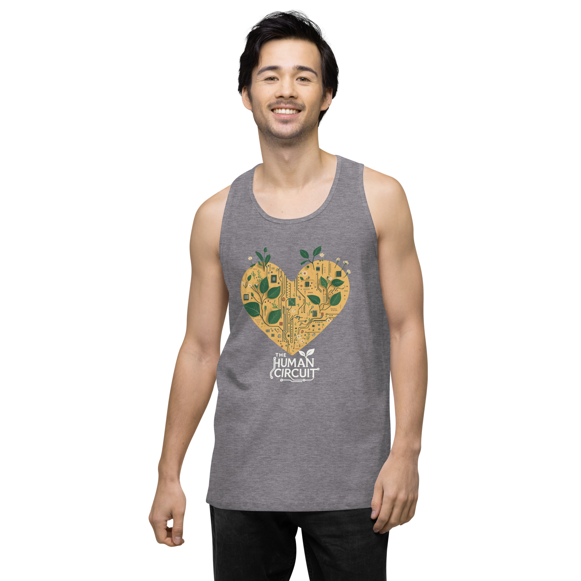 The Human Circuit ReLeaf Men’s premium tank top - Image 18