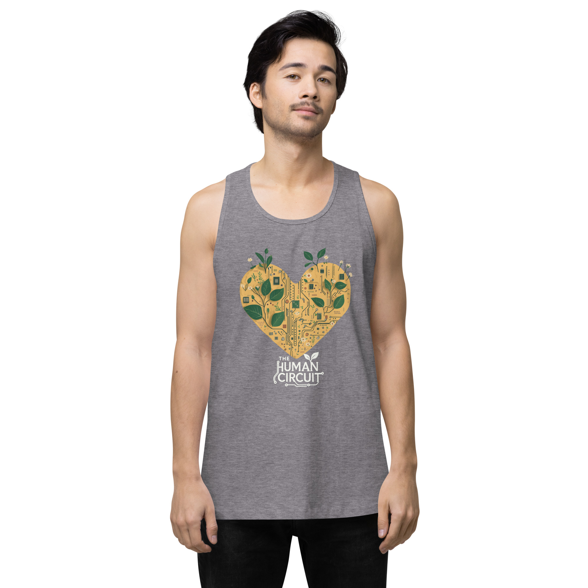 The Human Circuit ReLeaf Men’s premium tank top - Image 17
