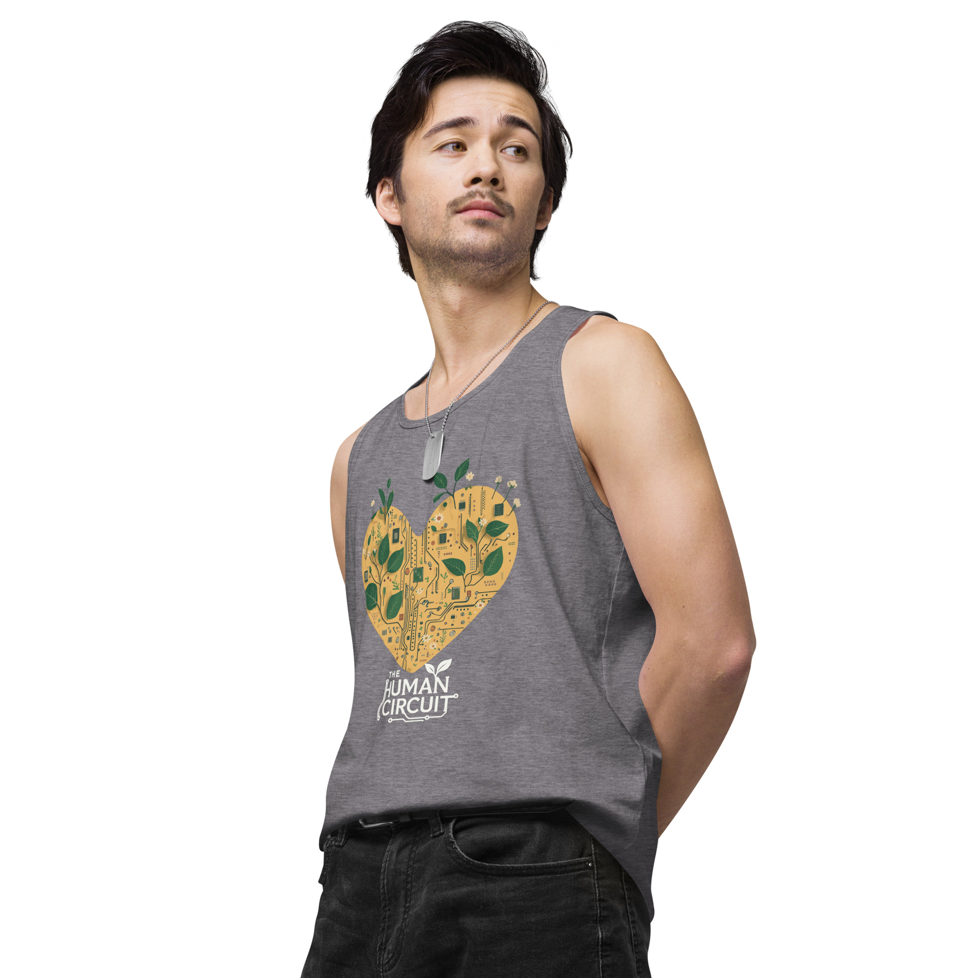 The Human Circuit ReLeaf Men’s premium tank top - Image 20