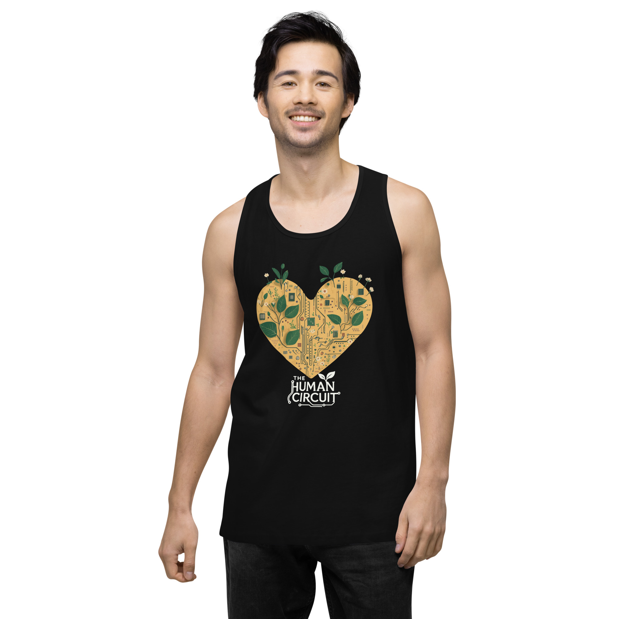 The Human Circuit ReLeaf Men’s premium tank top - Image 3