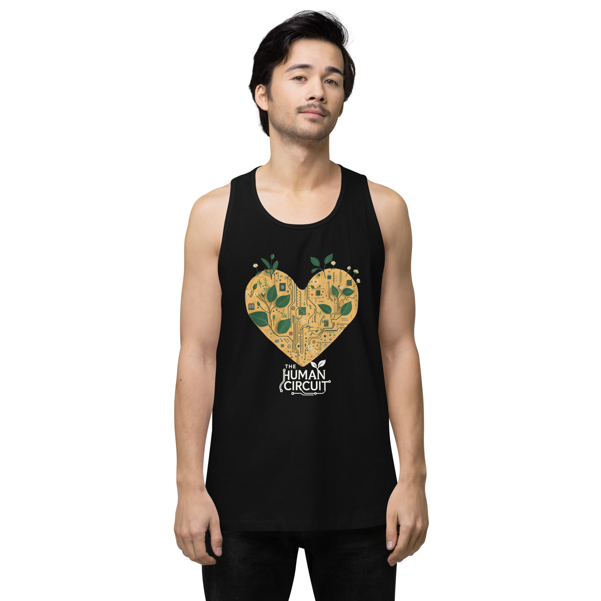 The Human Circuit ReLeaf Men’s premium tank top - Image 2