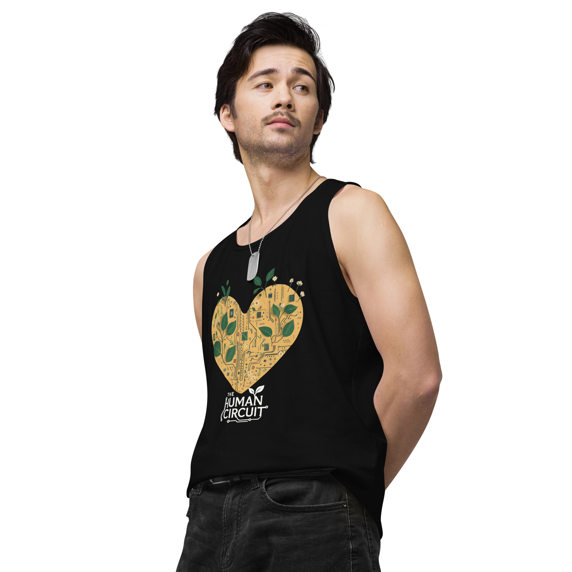 The Human Circuit ReLeaf Men’s premium tank top - Image 5