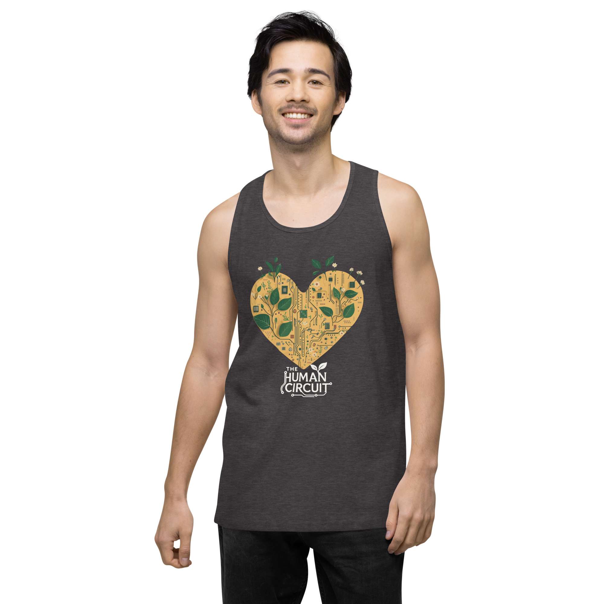 The Human Circuit ReLeaf Men’s premium tank top - Image 8
