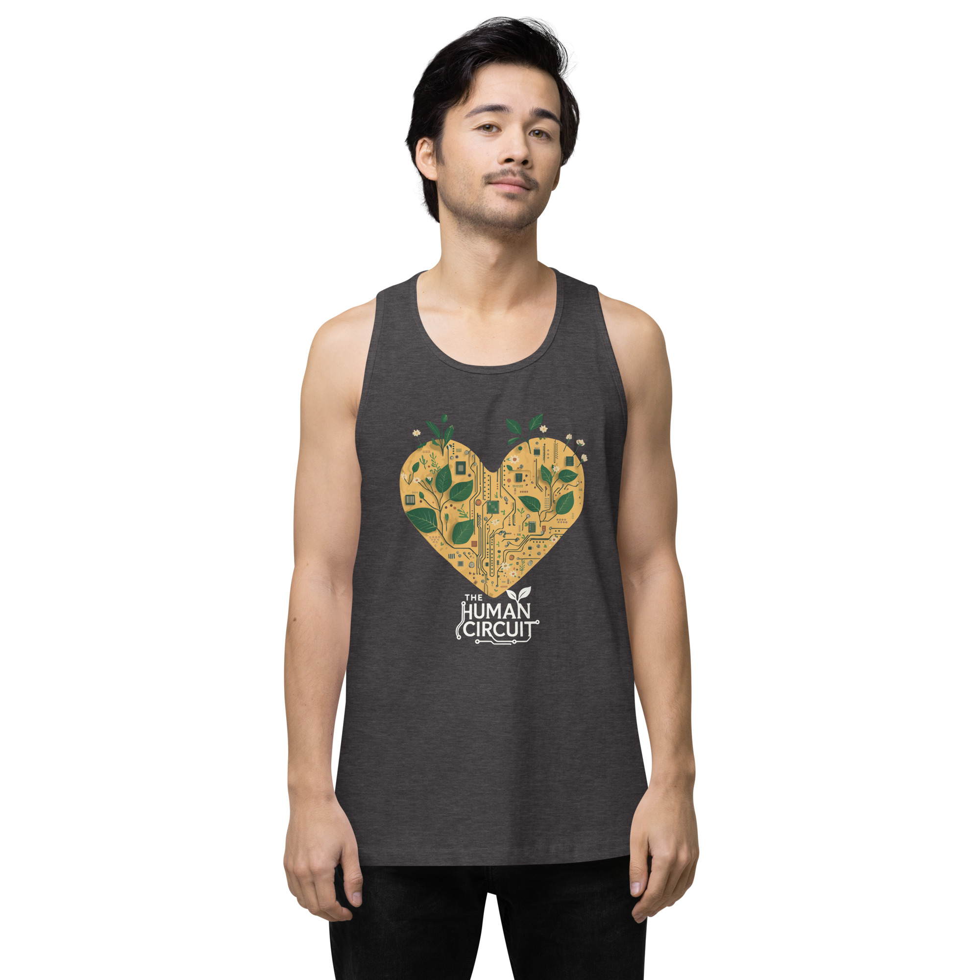The Human Circuit ReLeaf Men’s premium tank top - Image 7