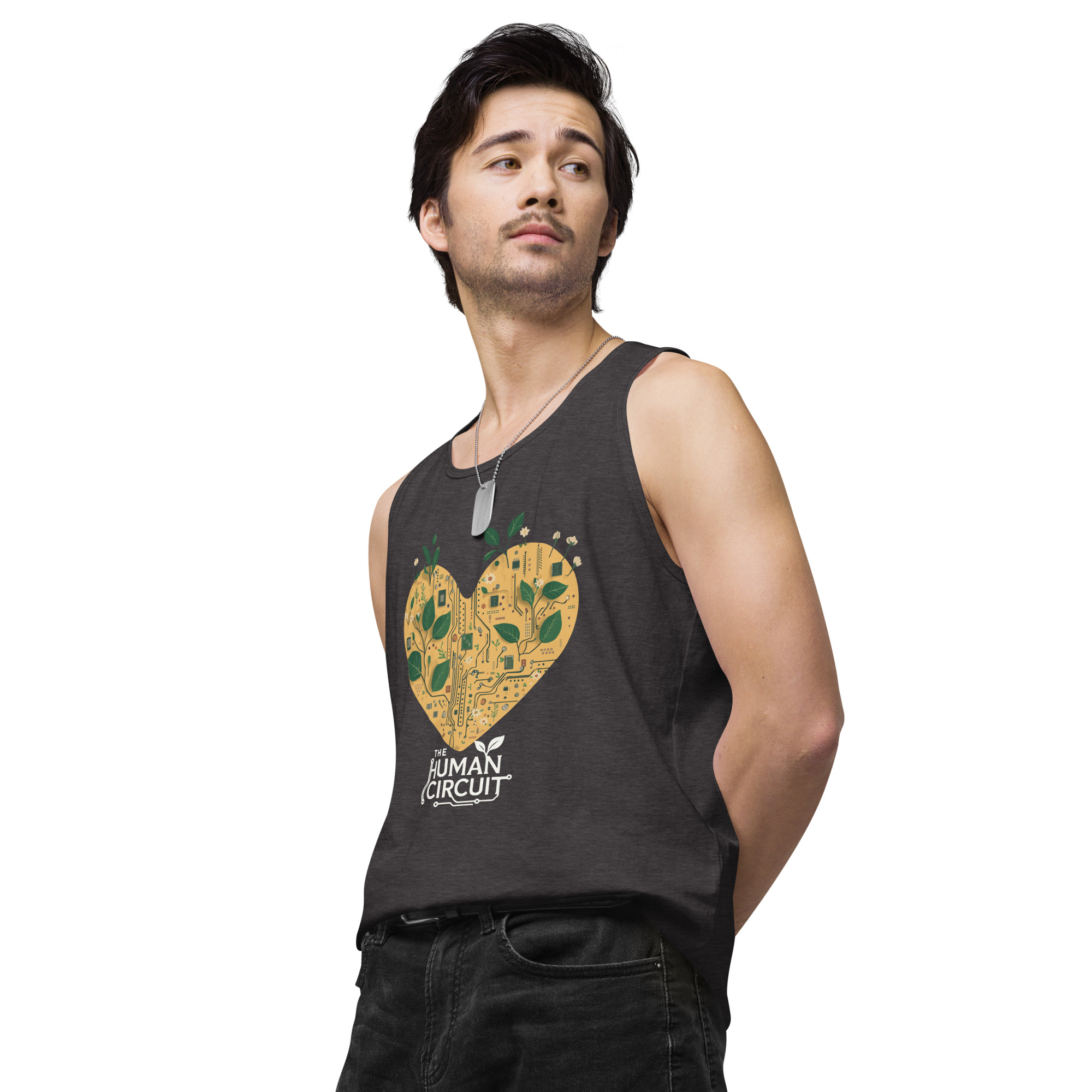 The Human Circuit ReLeaf Men’s premium tank top - Image 10