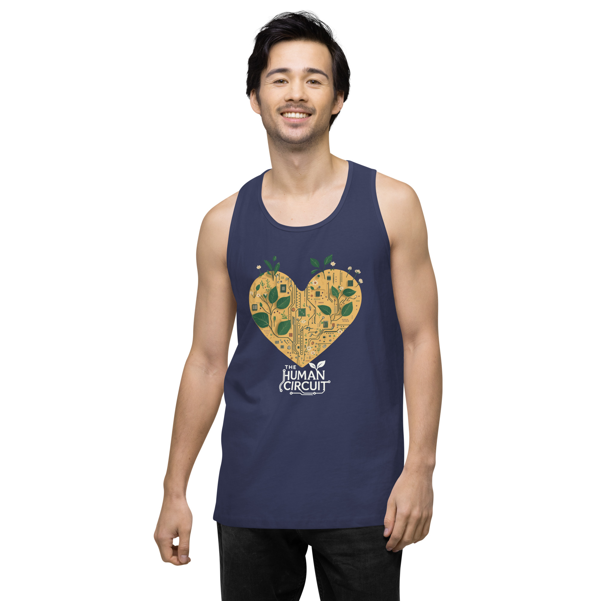 The Human Circuit ReLeaf Men’s premium tank top - Image 13
