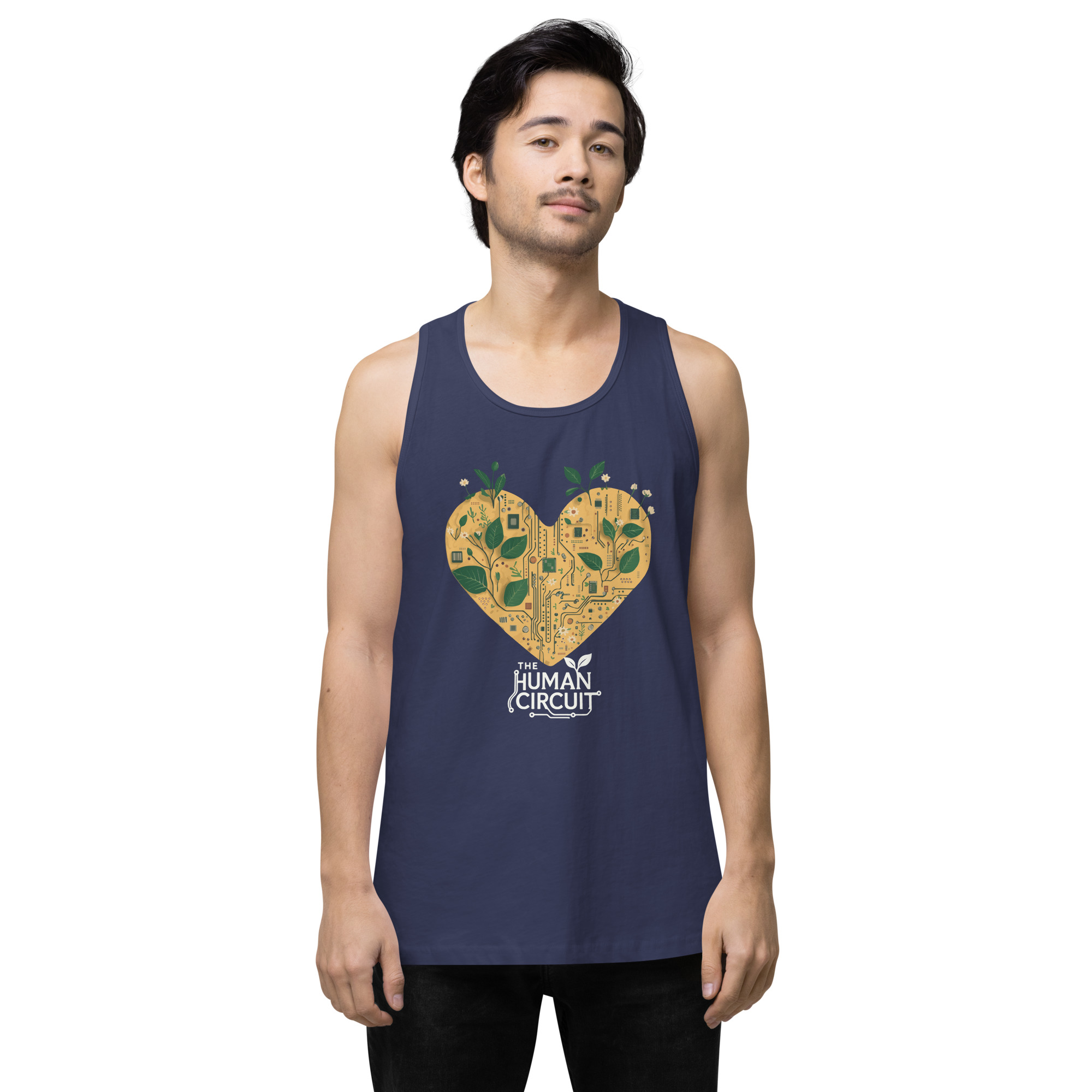The Human Circuit ReLeaf Men’s premium tank top - Image 12