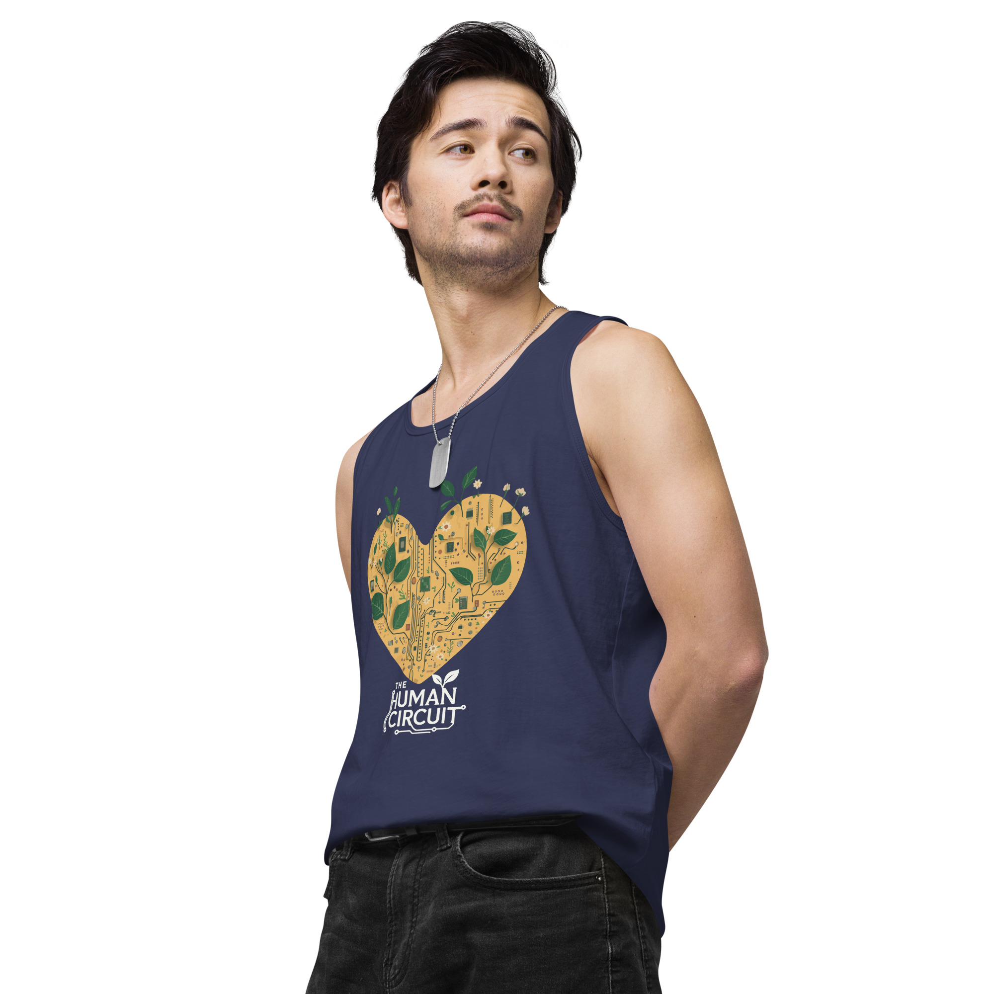 The Human Circuit ReLeaf Men’s premium tank top - Image 15
