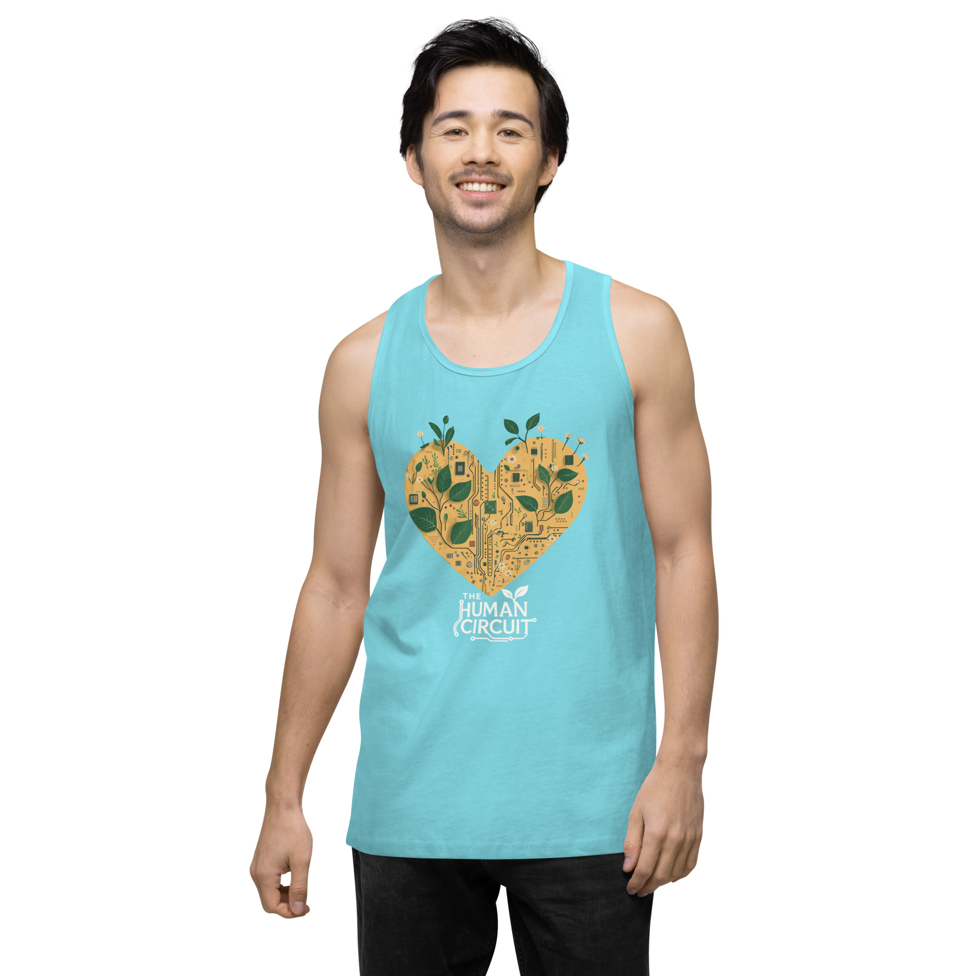 The Human Circuit ReLeaf Men’s premium tank top - Image 22