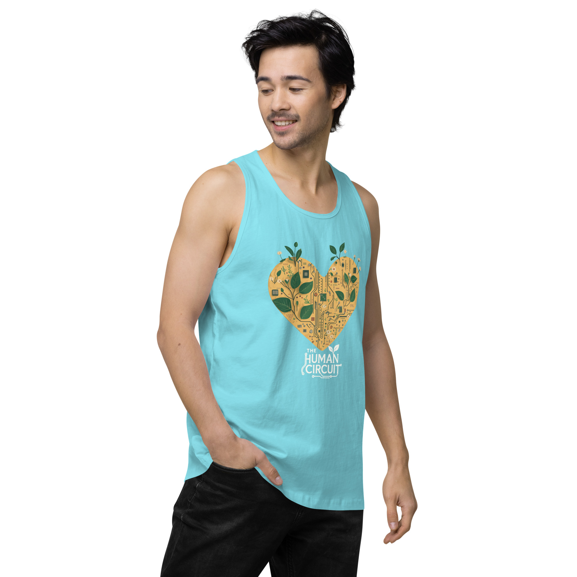 The Human Circuit ReLeaf Men’s premium tank top - Image 23